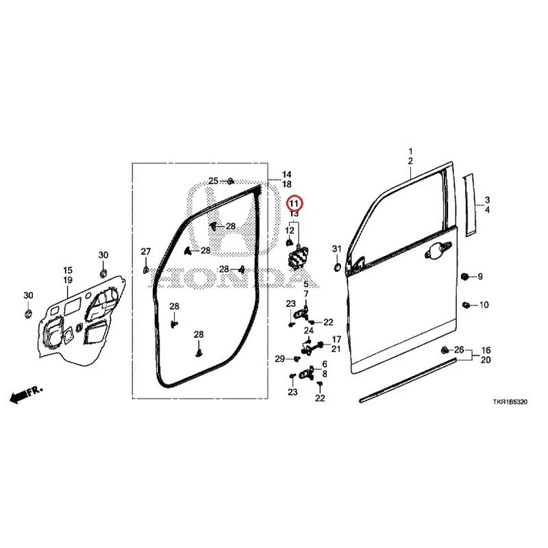 [NEW] JDM HONDA N-WGN CUSTOM JH3 2023 Front Door Panel GENUINE OEM - Image 12