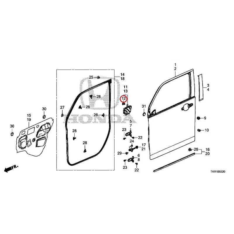 [NEW] JDM HONDA N-WGN CUSTOM JH3 2023 Front Door Panel GENUINE OEM - Image 13