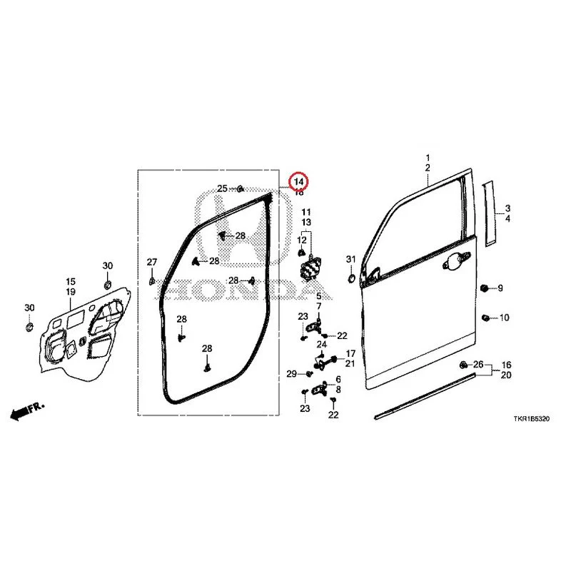 [NEW] JDM HONDA N-WGN CUSTOM JH3 2023 Front Door Panel GENUINE OEM - Image 15