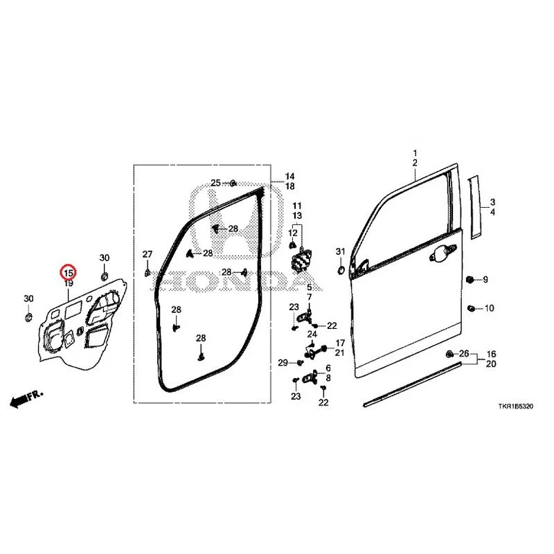 [NEW] JDM HONDA N-WGN CUSTOM JH3 2023 Front Door Panel GENUINE OEM - Image 16