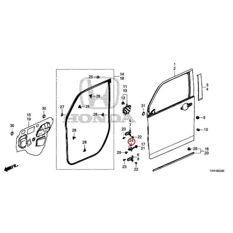 [NEW] JDM HONDA N-WGN CUSTOM JH3 2023 Front Door Panel GENUINE OEM - Image 26