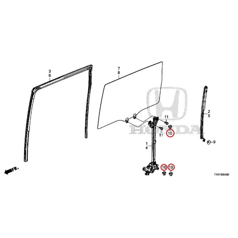 [NEW] JDM HONDA N-WGN CUSTOM JH3 2023 Rear Door Glass/Regulator GENUINE OEM - Image 11