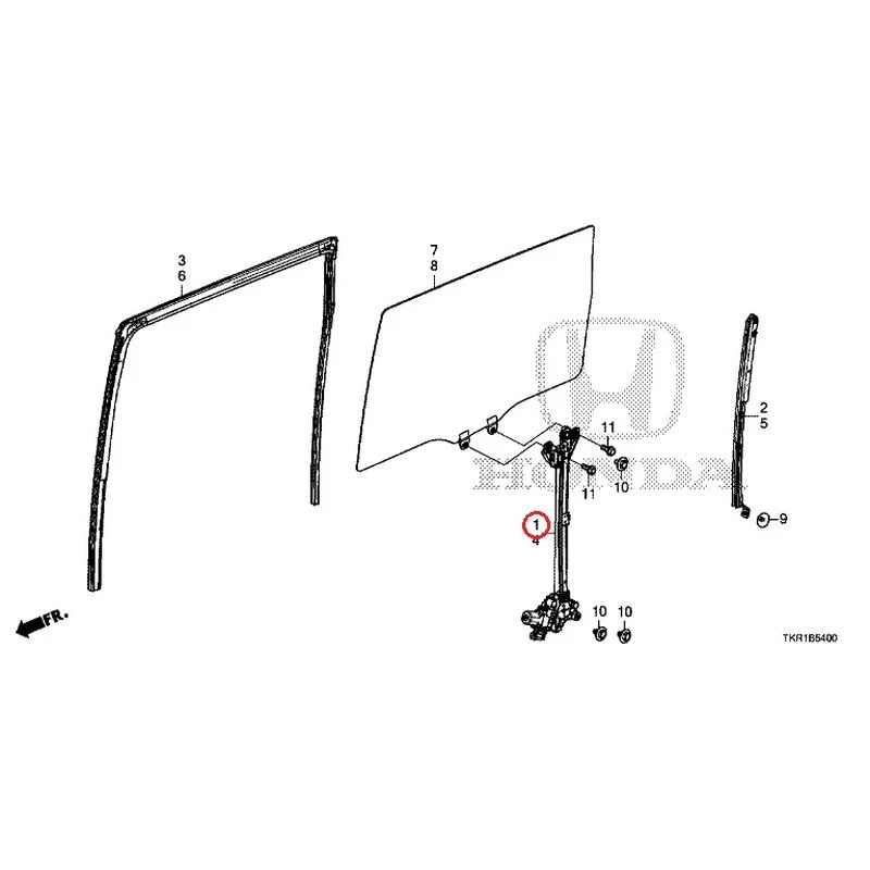 [NEW] JDM HONDA N-WGN CUSTOM JH3 2023 Rear Door Glass/Regulator GENUINE OEM - Image 2