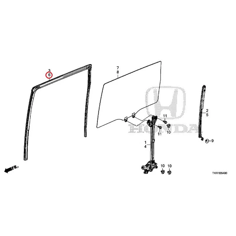 [NEW] JDM HONDA N-WGN CUSTOM JH3 2023 Rear Door Glass/Regulator GENUINE OEM - Image 7