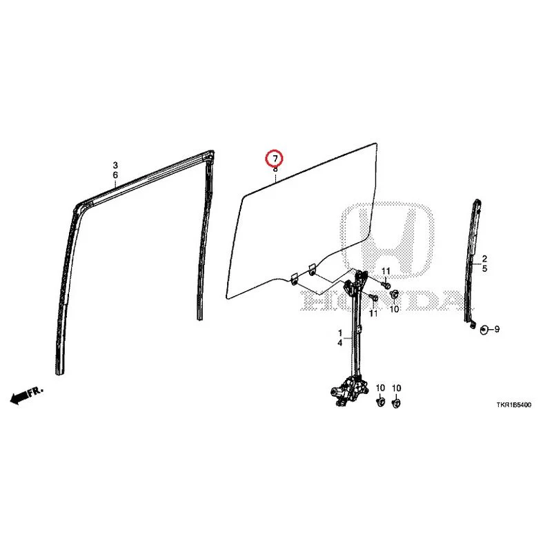 [NEW] JDM HONDA N-WGN CUSTOM JH3 2023 Rear Door Glass/Regulator GENUINE OEM - Image 8