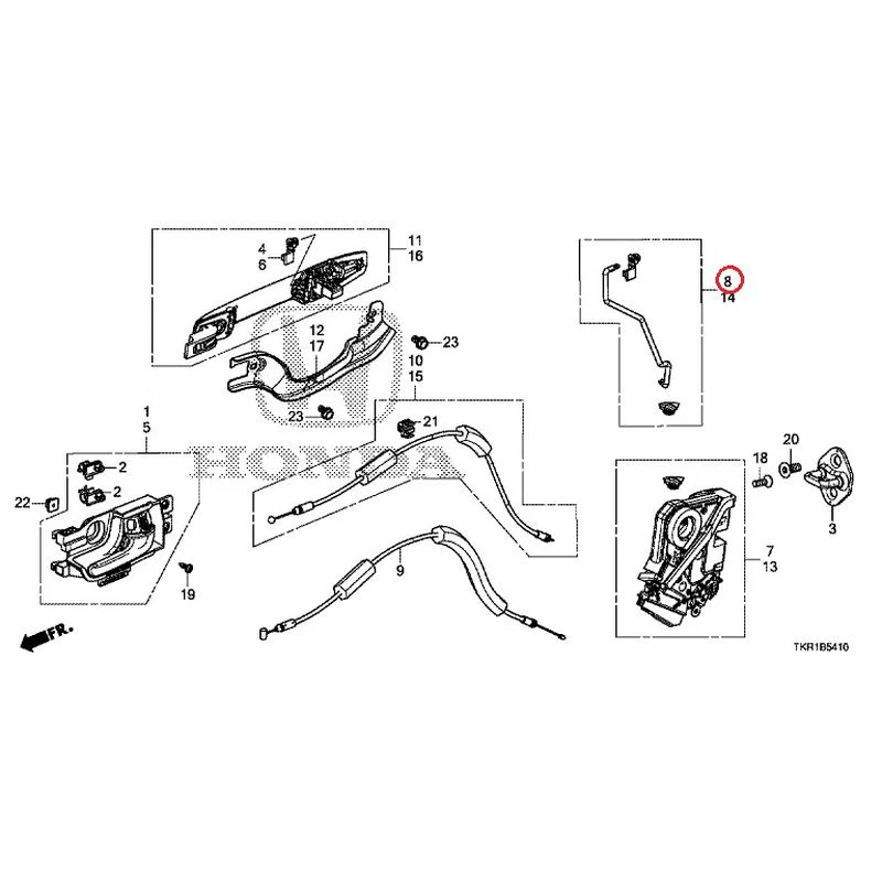 [NEW] JDM HONDA N-WGN CUSTOM JH3 2023 Rear Door Locks/Outer Handles GENUINE OEM - Image 10