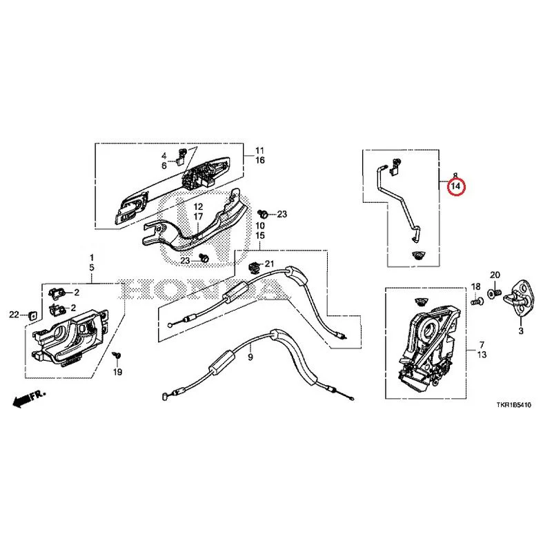 [NEW] JDM HONDA N-WGN CUSTOM JH3 2023 Rear Door Locks/Outer Handles GENUINE OEM - Image 16
