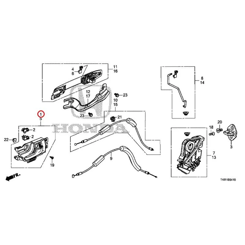 [NEW] JDM HONDA N-WGN CUSTOM JH3 2023 Rear Door Locks/Outer Handles GENUINE OEM - Image 2