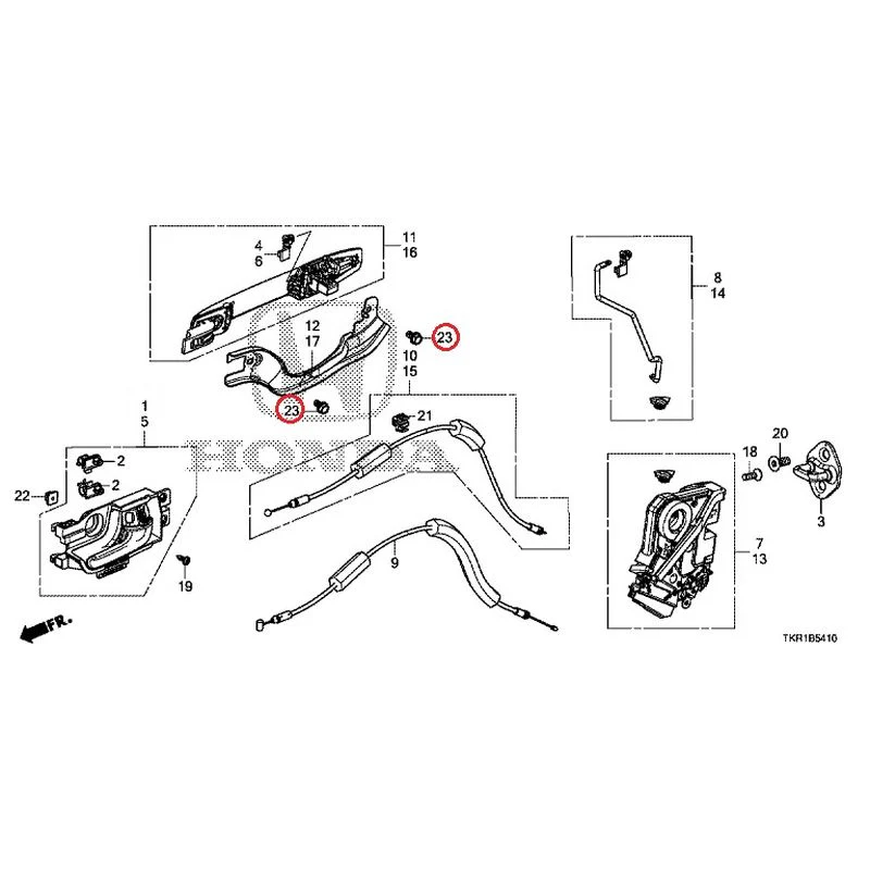 [NEW] JDM HONDA N-WGN CUSTOM JH3 2023 Rear Door Locks/Outer Handles GENUINE OEM - Image 25