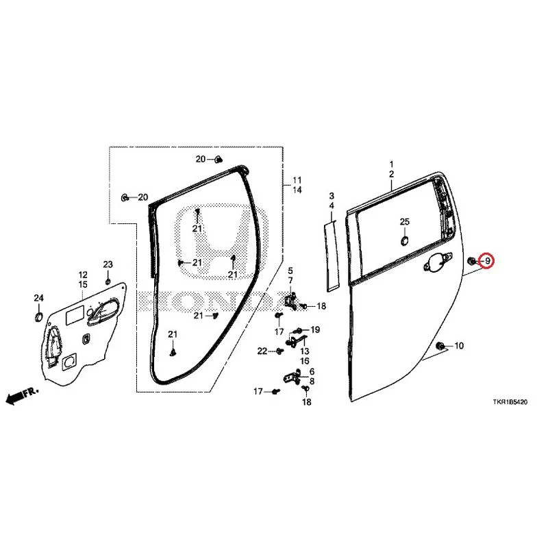 [NEW] JDM HONDA N-WGN CUSTOM JH3 2023 Rear Door Panel GENUINE OEM - Image 10