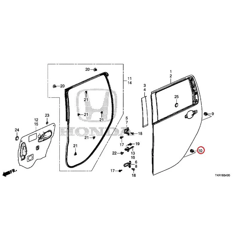 [NEW] JDM HONDA N-WGN CUSTOM JH3 2023 Rear Door Panel GENUINE OEM - Image 11