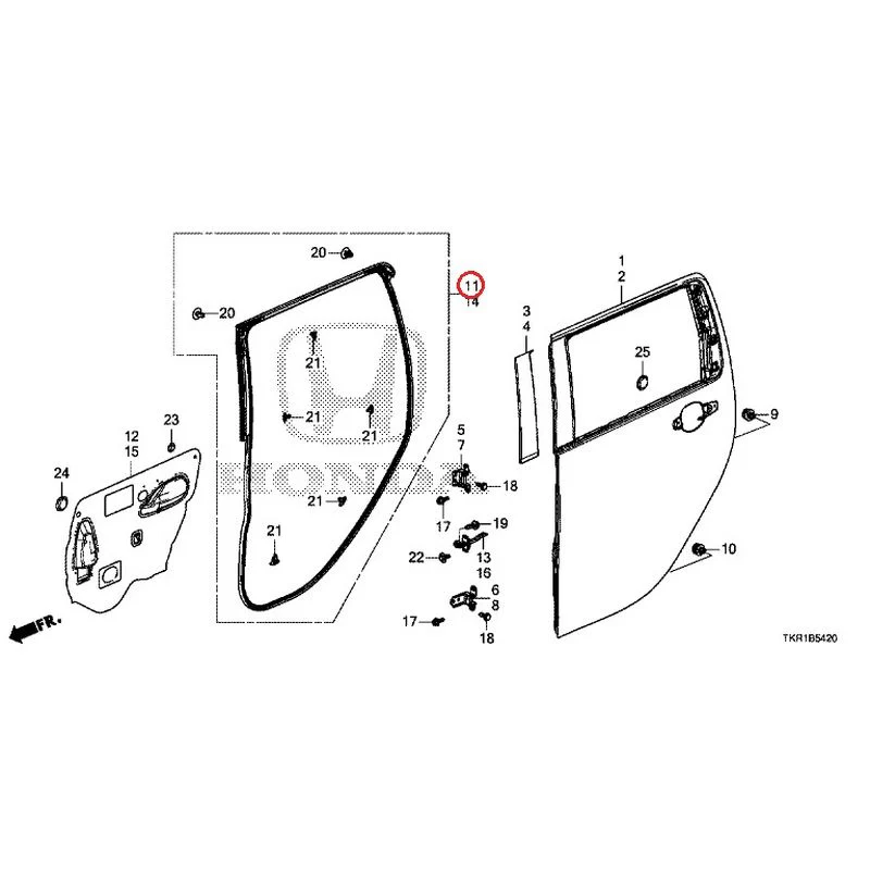 [NEW] JDM HONDA N-WGN CUSTOM JH3 2023 Rear Door Panel GENUINE OEM - Image 12