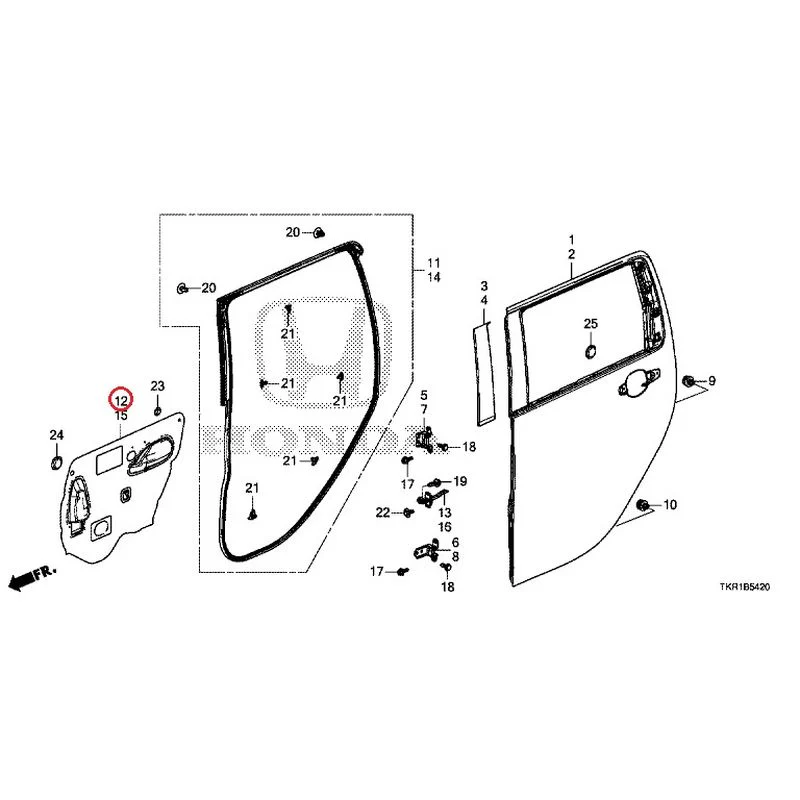 [NEW] JDM HONDA N-WGN CUSTOM JH3 2023 Rear Door Panel GENUINE OEM - Image 13
