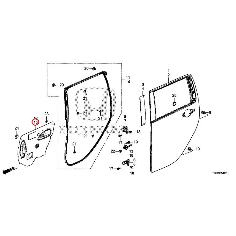 [NEW] JDM HONDA N-WGN CUSTOM JH3 2023 Rear Door Panel GENUINE OEM - Image 16