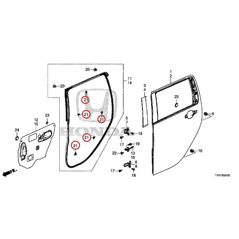 [NEW] JDM HONDA N-WGN CUSTOM JH3 2023 Rear Door Panel GENUINE OEM - Image 23