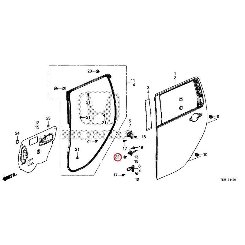 [NEW] JDM HONDA N-WGN CUSTOM JH3 2023 Rear Door Panel GENUINE OEM - Image 24