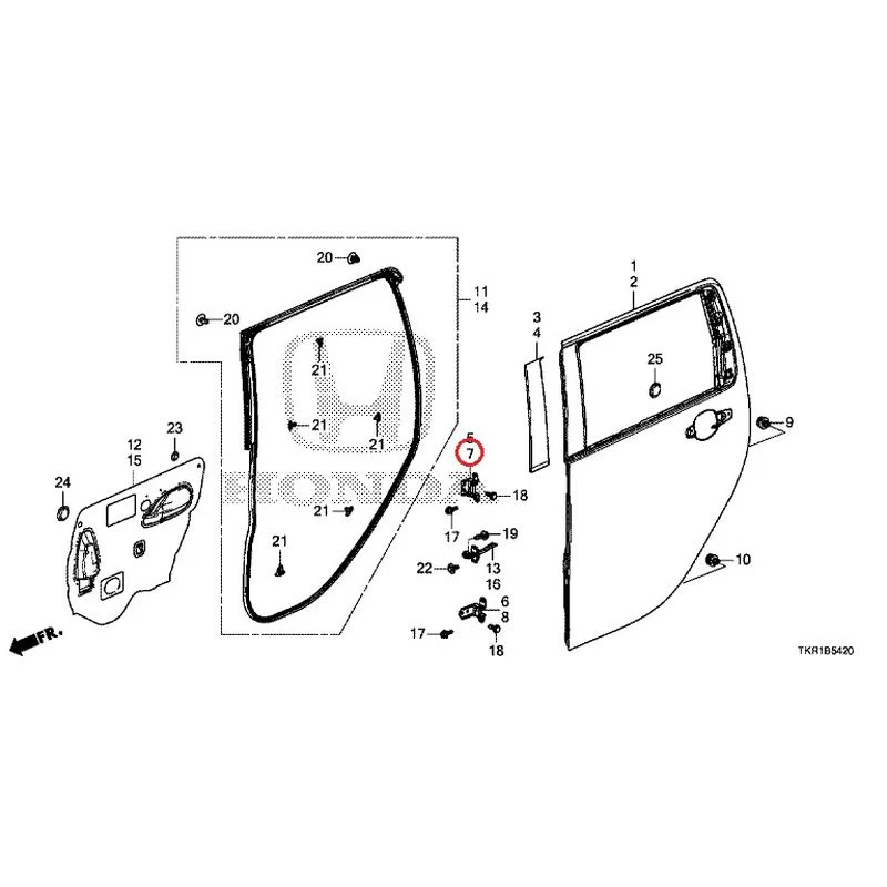 [NEW] JDM HONDA N-WGN CUSTOM JH3 2023 Rear Door Panel GENUINE OEM - Image 8