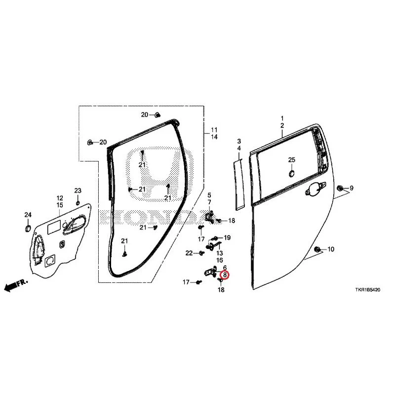 [NEW] JDM HONDA N-WGN CUSTOM JH3 2023 Rear Door Panel GENUINE OEM - Image 9