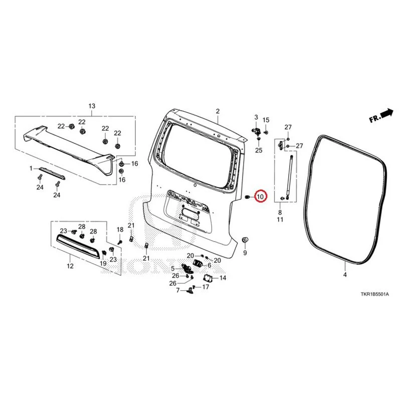 [NEW] JDM HONDA N-WGN CUSTOM JH3 2023 Tailgate (2) GENUINE OEM - Image 11