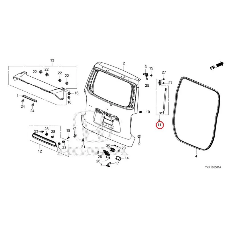 [NEW] JDM HONDA N-WGN CUSTOM JH3 2023 Tailgate (2) GENUINE OEM - Image 12