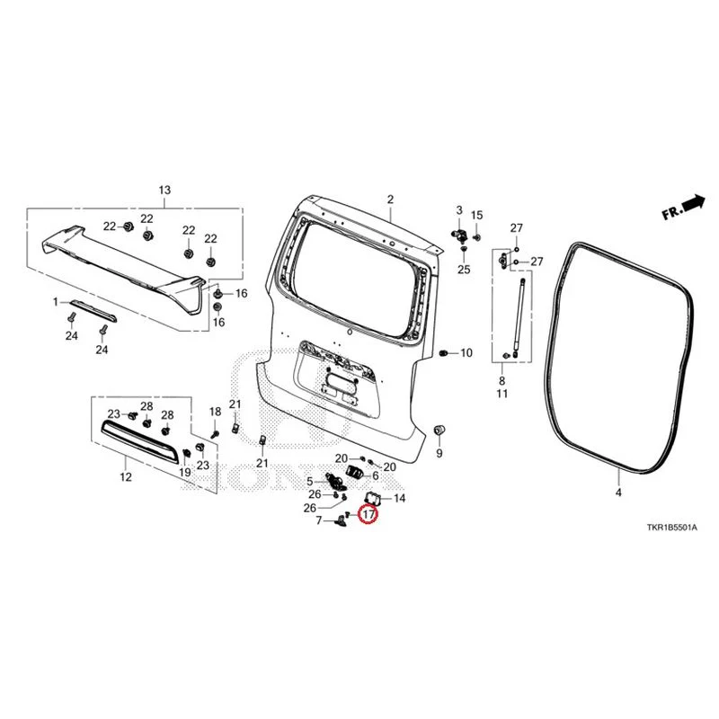 [NEW] JDM HONDA N-WGN CUSTOM JH3 2023 Tailgate (2) GENUINE OEM - Image 23