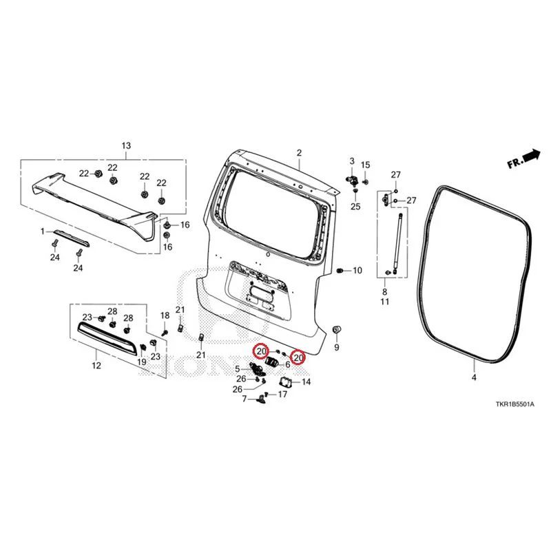 [NEW] JDM HONDA N-WGN CUSTOM JH3 2023 Tailgate (2) GENUINE OEM - Image 26