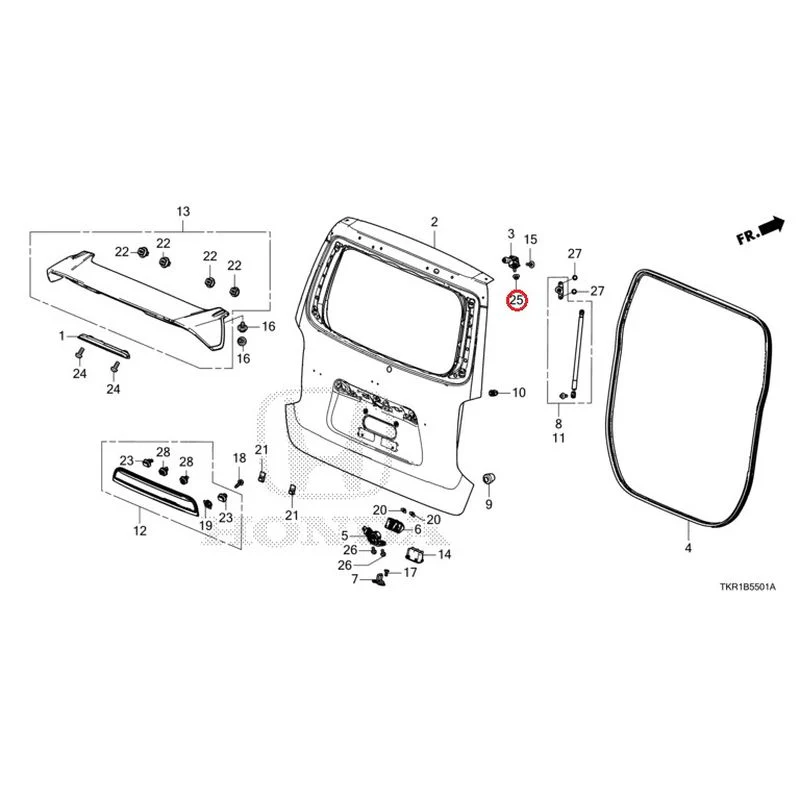 [NEW] JDM HONDA N-WGN CUSTOM JH3 2023 Tailgate (2) GENUINE OEM - Image 31