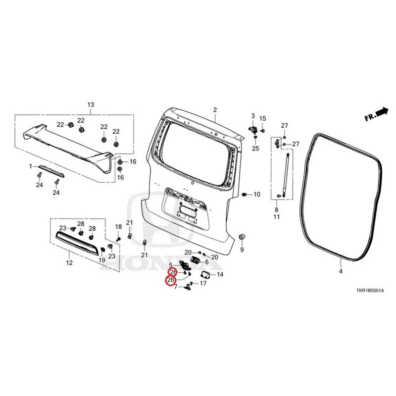 [NEW] JDM HONDA N-WGN CUSTOM JH3 2023 Tailgate (2) GENUINE OEM - Image 32