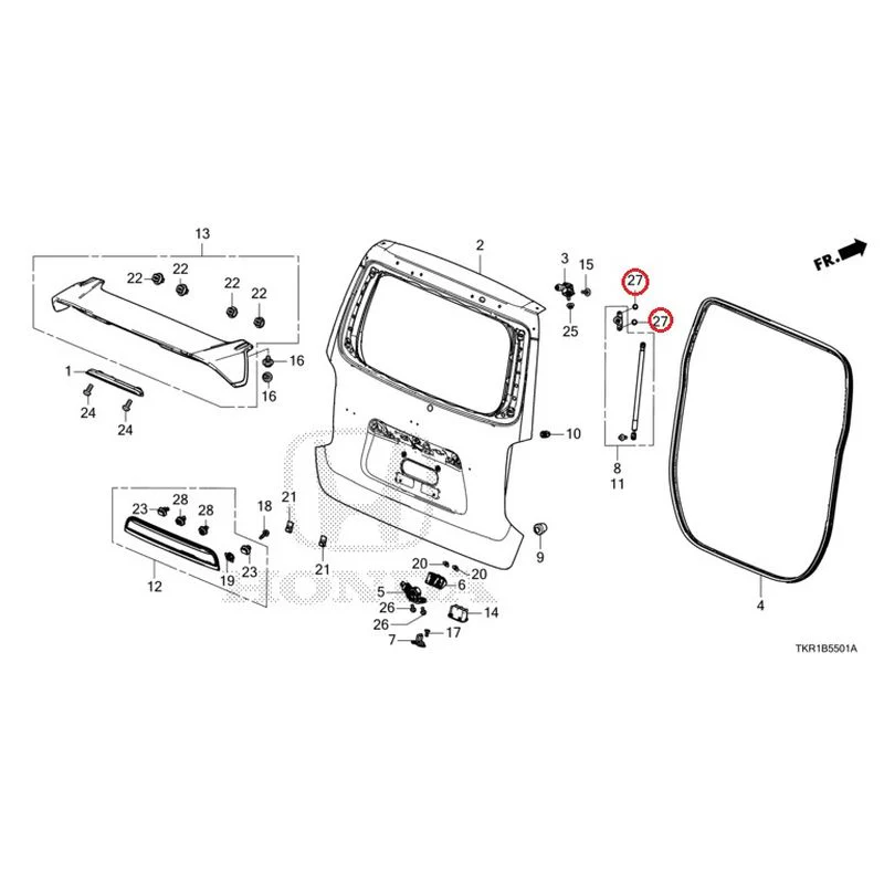 [NEW] JDM HONDA N-WGN CUSTOM JH3 2023 Tailgate (2) GENUINE OEM - Image 33