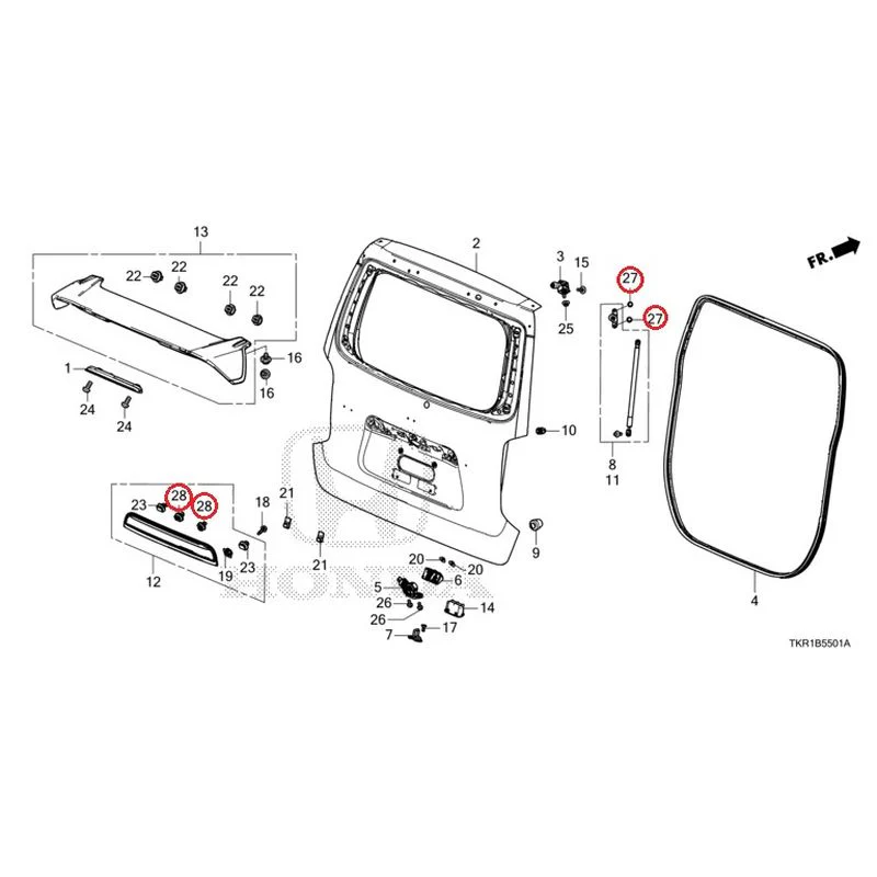 [NEW] JDM HONDA N-WGN CUSTOM JH3 2023 Tailgate (2) GENUINE OEM - Image 34