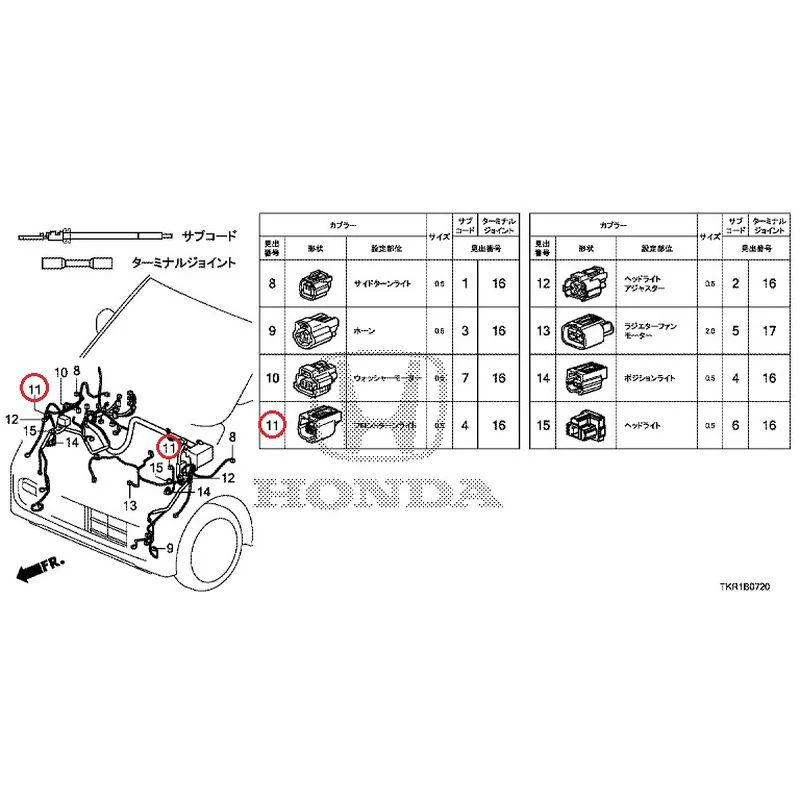 [NEW] JDM HONDA N-WGN JH3 2023 Electrical Connector (Front) (1) GENUINE OEM - Image 10