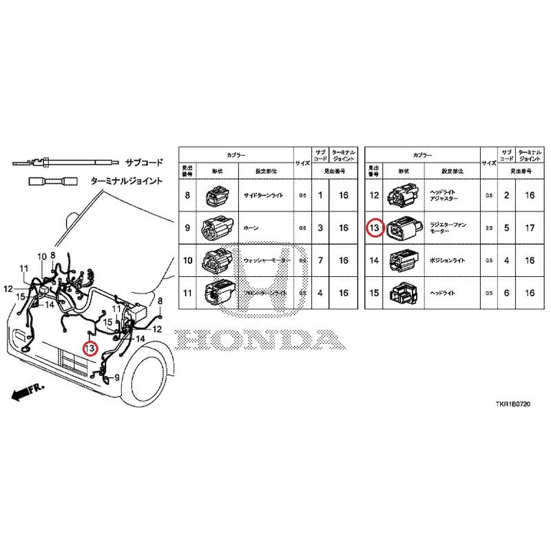 [NEW] JDM HONDA N-WGN JH3 2023 Electrical Connector (Front) (1) GENUINE OEM - Image 12