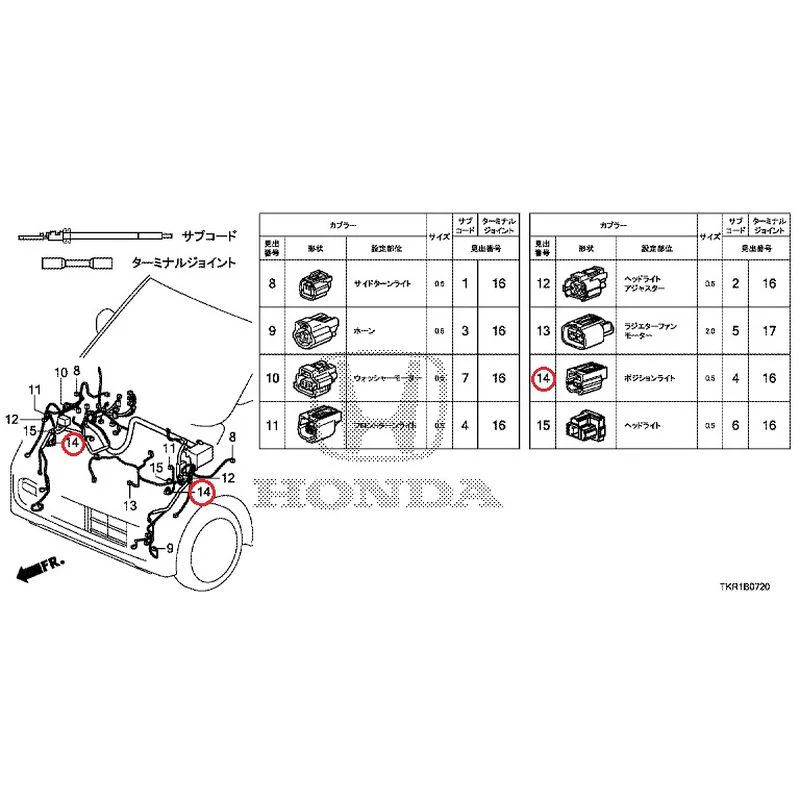 [NEW] JDM HONDA N-WGN JH3 2023 Electrical Connector (Front) (1) GENUINE OEM - Image 13