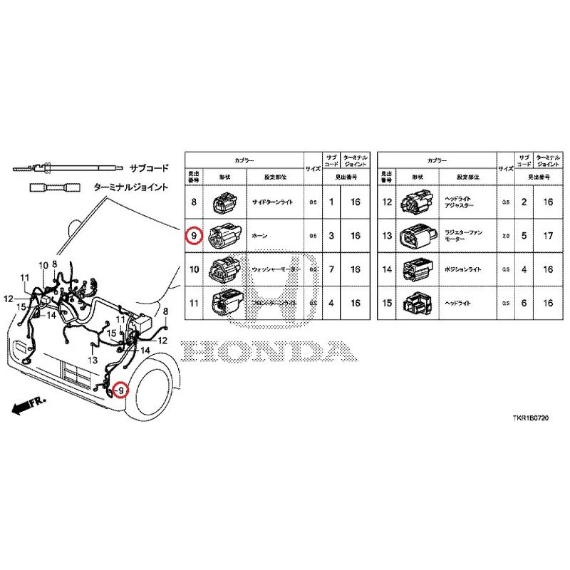[NEW] JDM HONDA N-WGN JH3 2023 Electrical Connector (Front) (1) GENUINE OEM - Image 8