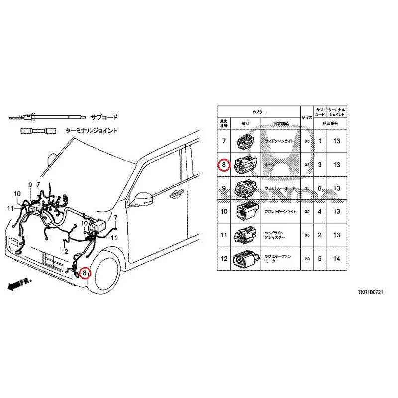 [NEW] JDM HONDA N-WGN JH3 2023 Electrical Connector (Front) (2) GENUINE OEM - Image 7