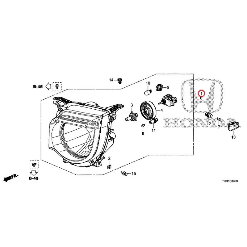 [NEW] JDM HONDA N-WGN JH3 2023 Headlight (1) GENUINE OEM - Image 3