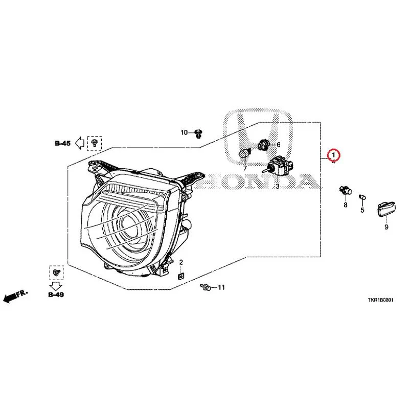 [NEW] JDM HONDA N-WGN JH3 2023 Headlight (2) GENUINE OEM - Image 3