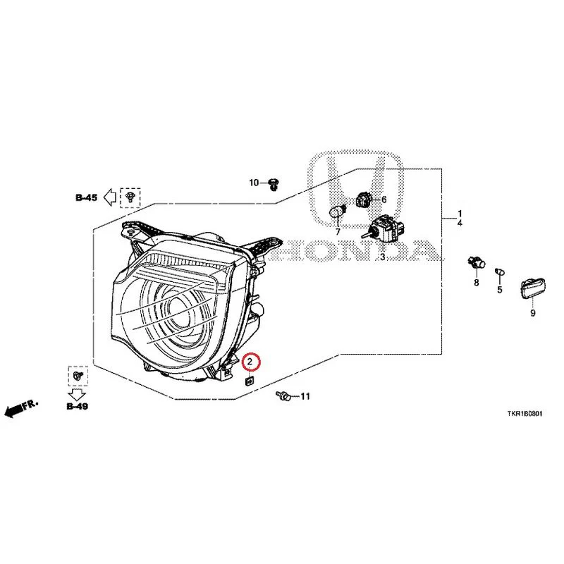 [NEW] JDM HONDA N-WGN JH3 2023 Headlight (2) GENUINE OEM - Image 4