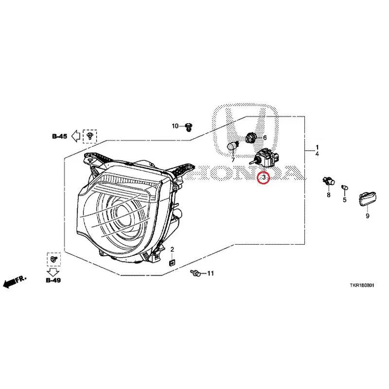 [NEW] JDM HONDA N-WGN JH3 2023 Headlight (2) GENUINE OEM - Image 5