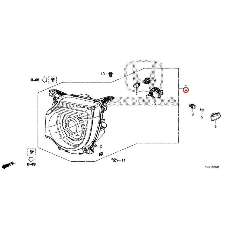 [NEW] JDM HONDA N-WGN JH3 2023 Headlight (2) GENUINE OEM - Image 7