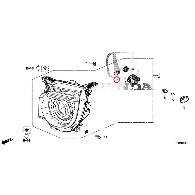 [NEW] JDM HONDA N-WGN JH3 2023 Headlight (2) GENUINE OEM - Image 9