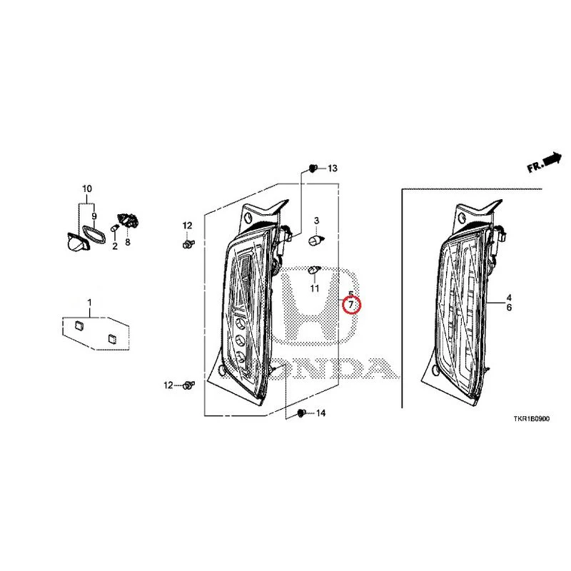 [NEW] JDM HONDA N-WGN JH3 2023 Tail Lights/License Lights GENUINE OEM - Image 4