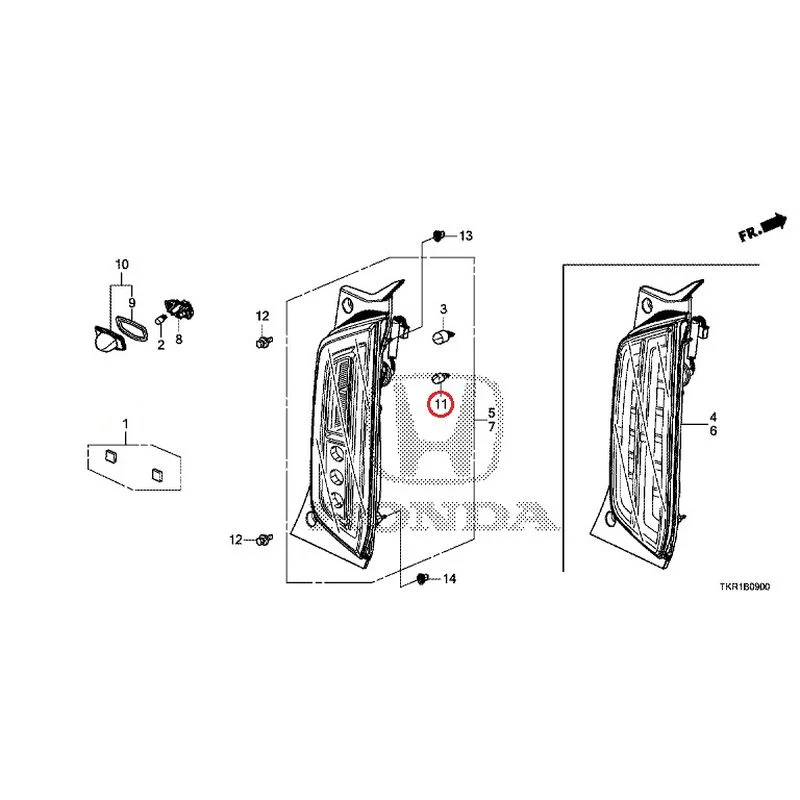 [NEW] JDM HONDA N-WGN JH3 2023 Tail Lights/License Lights GENUINE OEM - Image 8