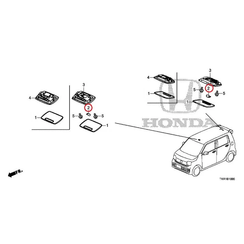 [NEW] JDM HONDA N-WGN JH3 2023 Interior Lights GENUINE OEM - Image 3