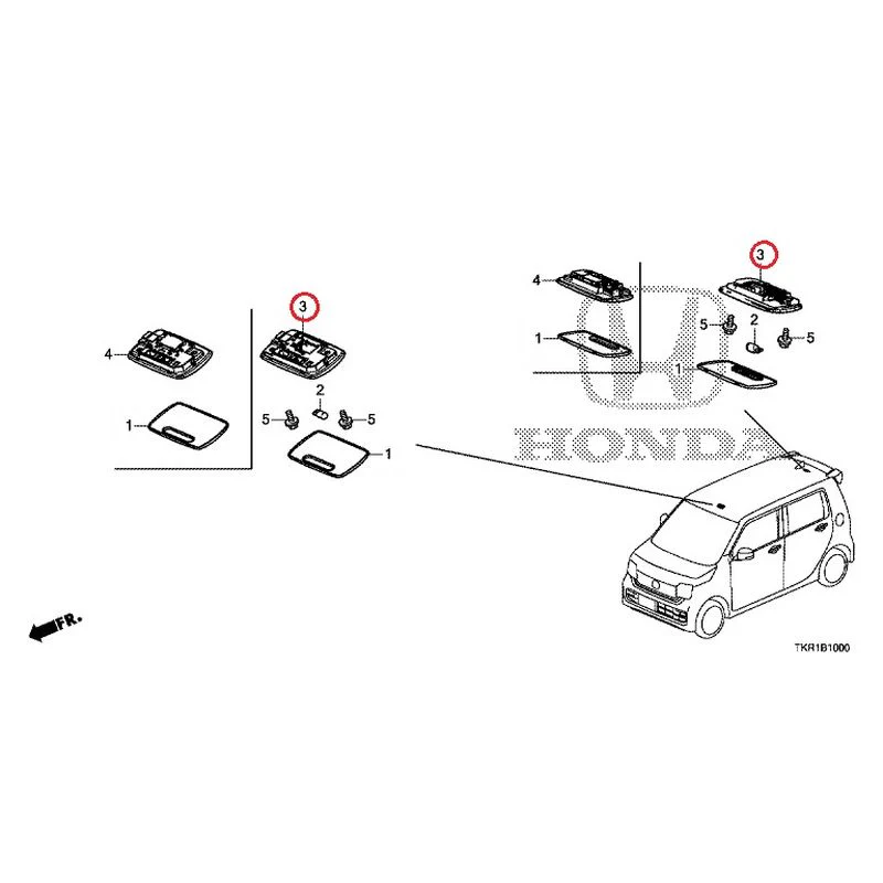 [NEW] JDM HONDA N-WGN JH3 2023 Interior Lights GENUINE OEM - Image 4