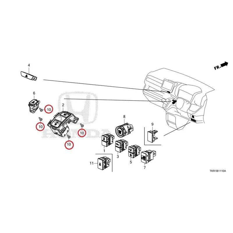 [NEW] JDM HONDA N-WGN JH3 2023 Switches GENUINE OEM - Image 10