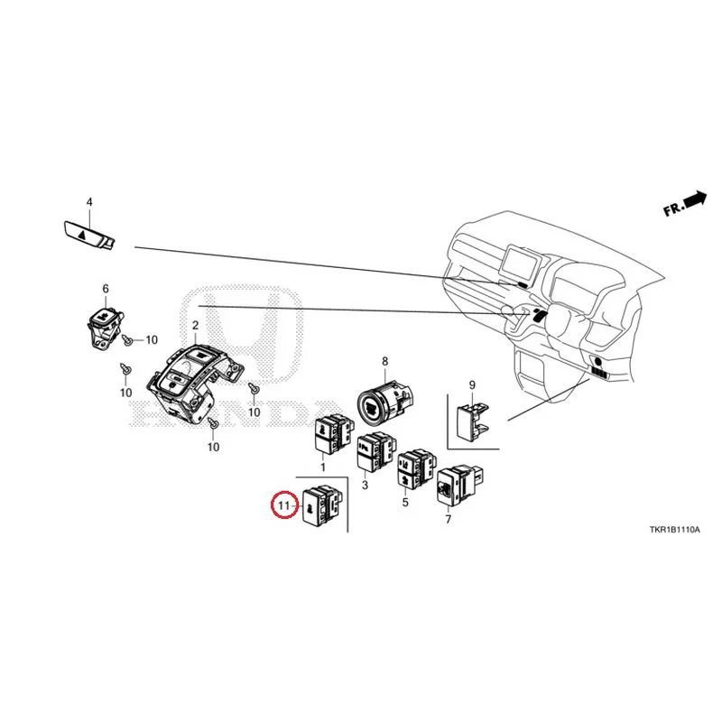 [NEW] JDM HONDA N-WGN JH3 2023 Switches GENUINE OEM - Image 11
