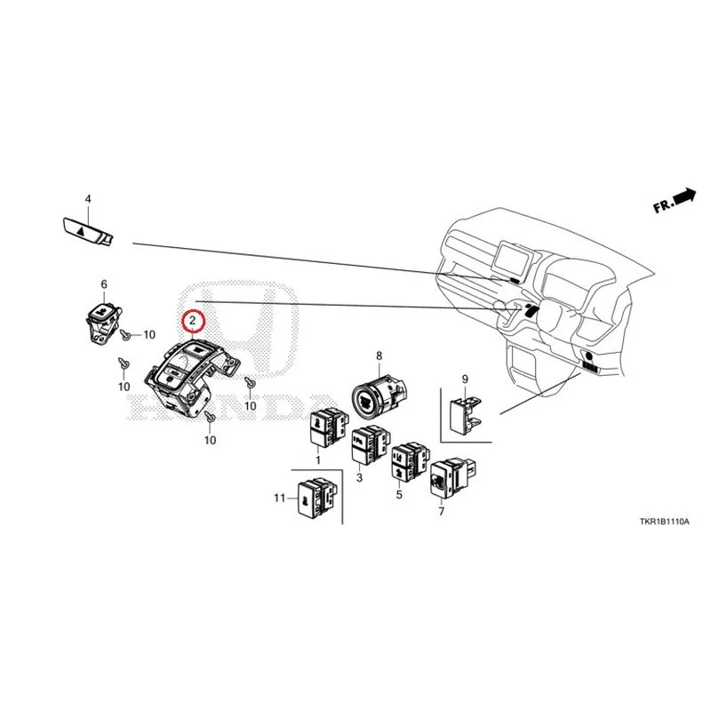 [NEW] JDM HONDA N-WGN JH3 2023 Switches GENUINE OEM - Image 3
