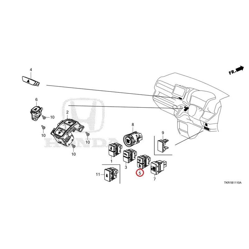 [NEW] JDM HONDA N-WGN JH3 2023 Switches GENUINE OEM - Image 6
