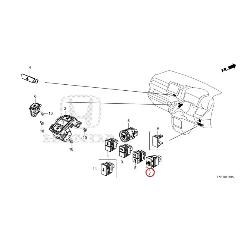 [NEW] JDM HONDA N-WGN JH3 2023 Switches GENUINE OEM - Image 8